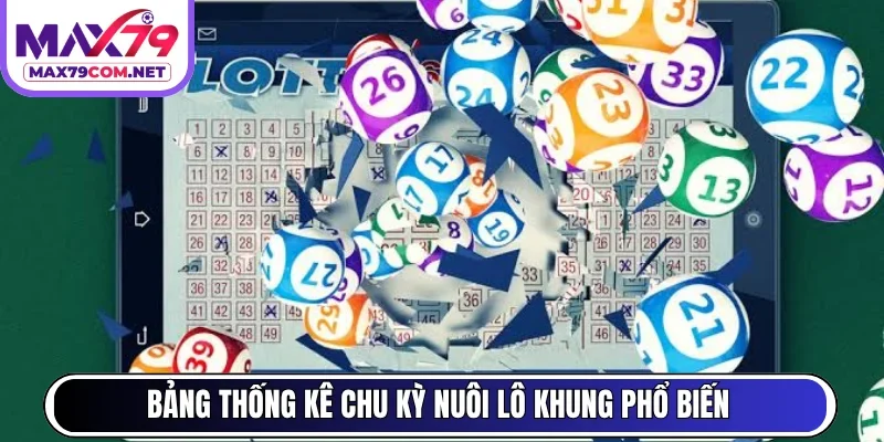 Bảng thống kê chu kỳ nuôi lô khung phổ biến