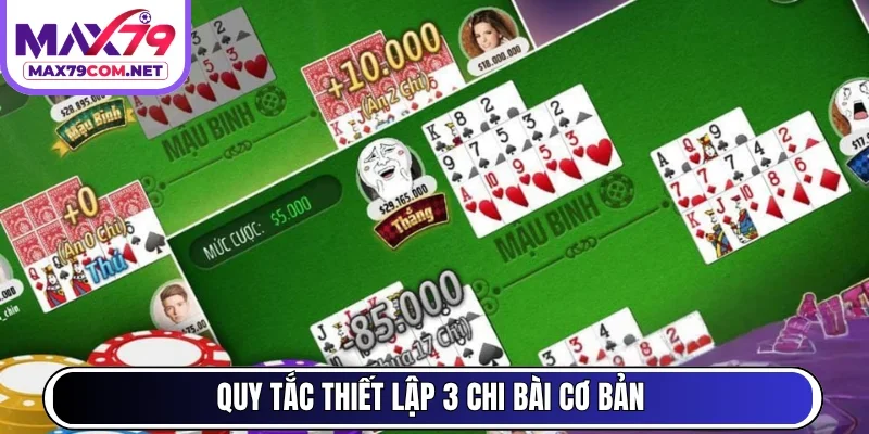 Quy tắc thiết lập 3 chi bài cơ bản 